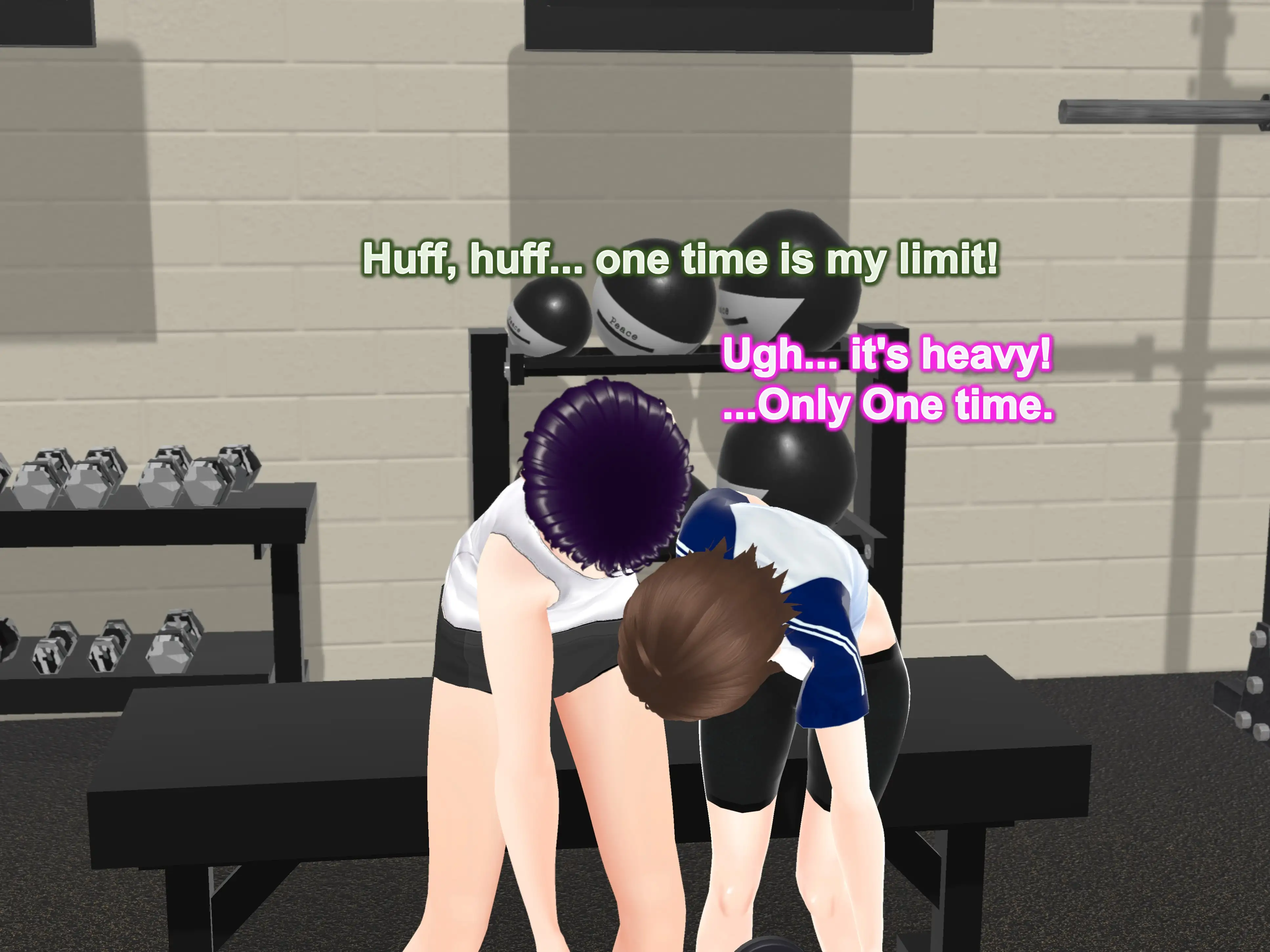 Outgrowing only girls， Overtake boys， Growth sound dumbbells Arc 7ページ