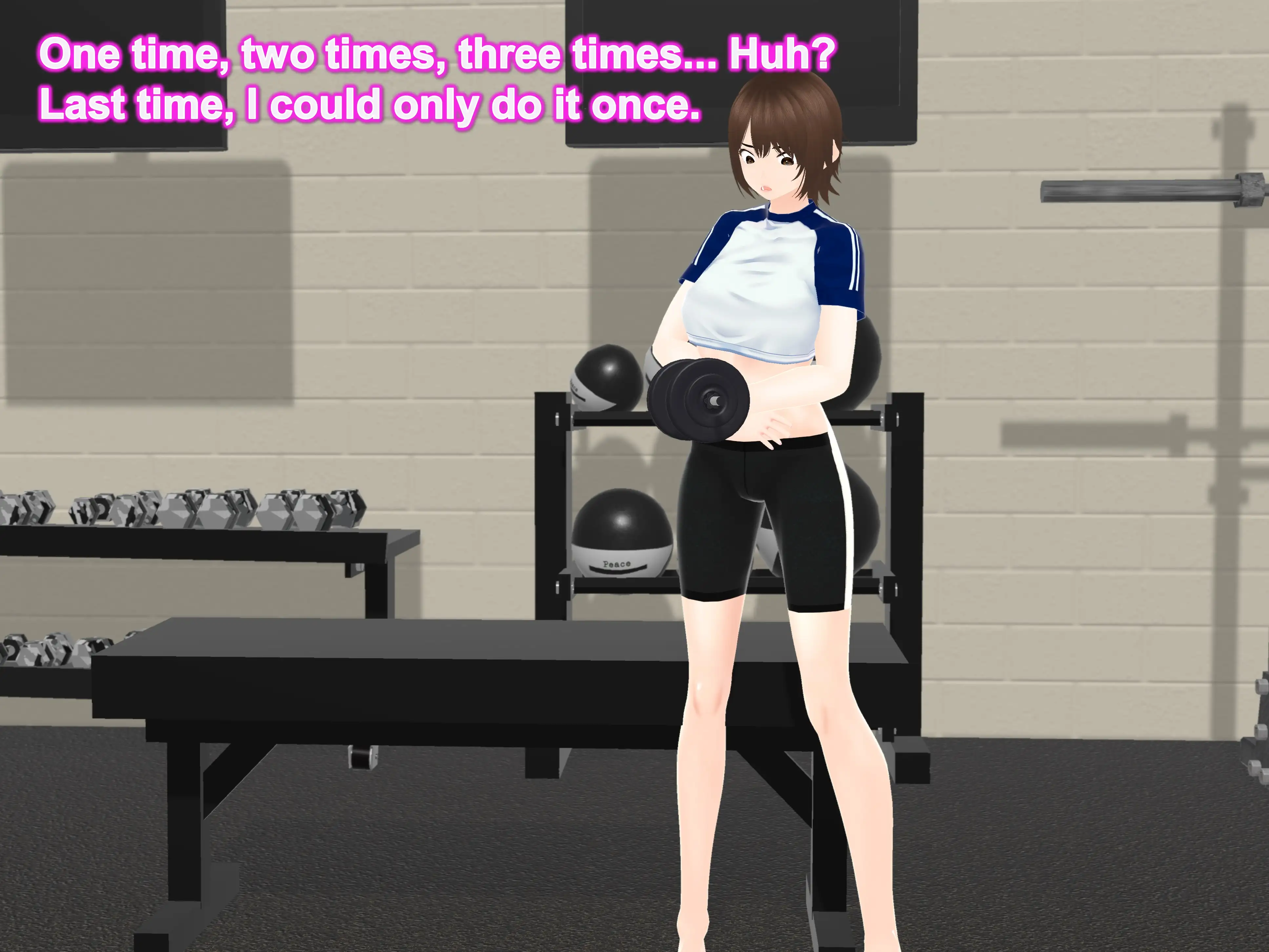 Outgrowing only girls， Overtake boys， Growth sound dumbbells Arc 17ページ