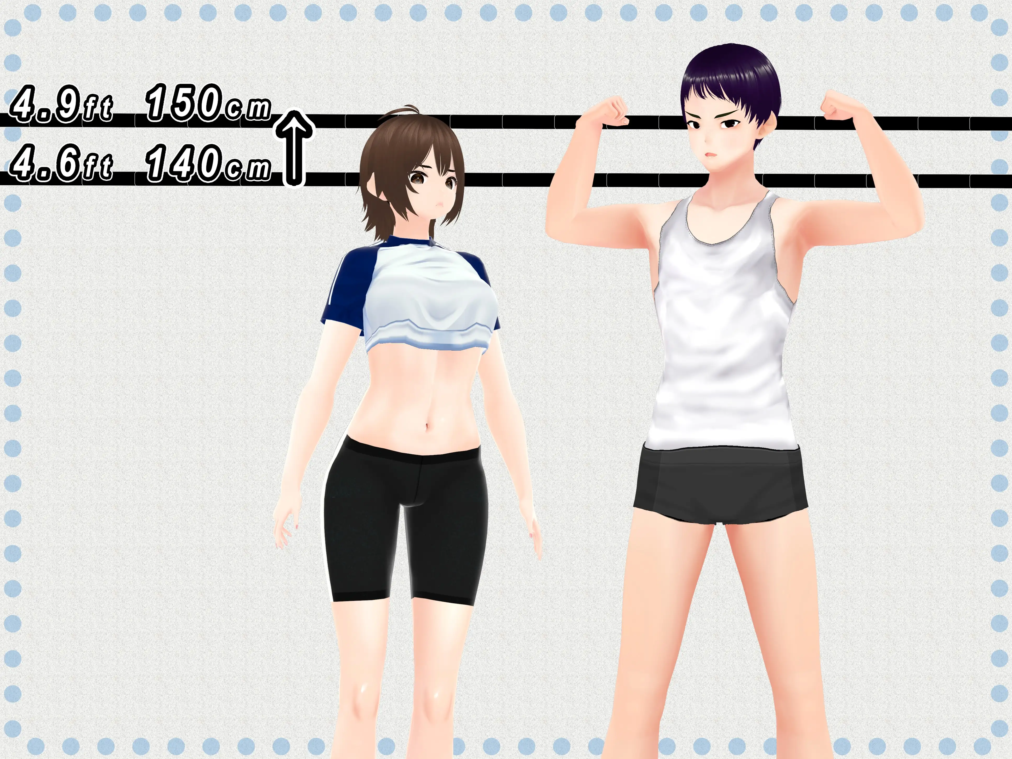 Outgrowing only girls， Overtake boys， Growth sound dumbbells Arc 20ページ