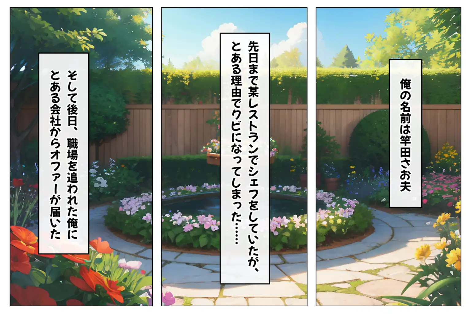 人妻NTRハーレム〜ハメてもハメても終わらない淫乱主婦だらけの寝取られハーレム料理教室〜【1ぺージ1コマのマンガ風完全ストーリー】 1ページ