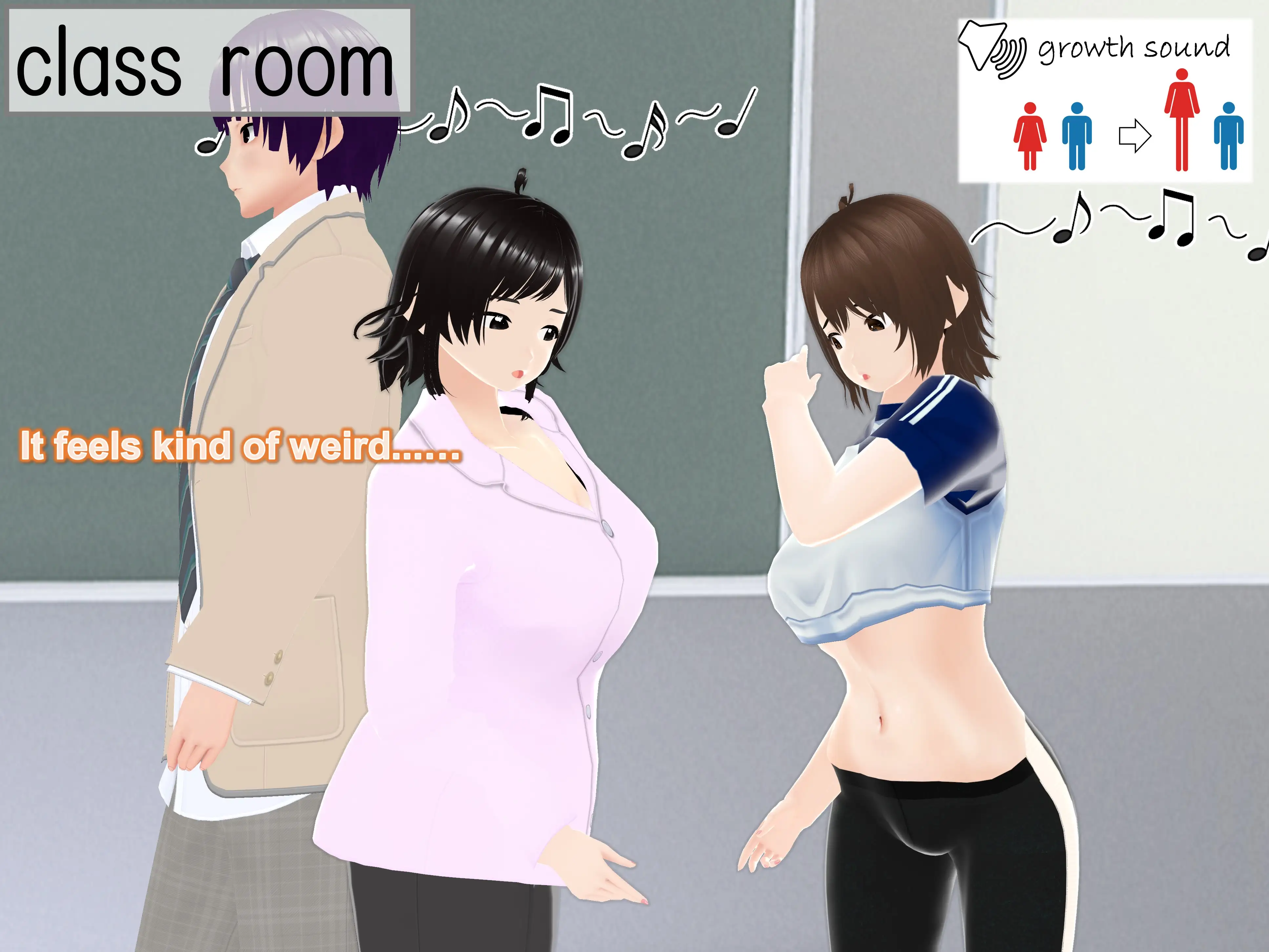 Outgrowing only girls， Overtake boys， Growth sound. Sisters’ Ascent Arc 11ページ