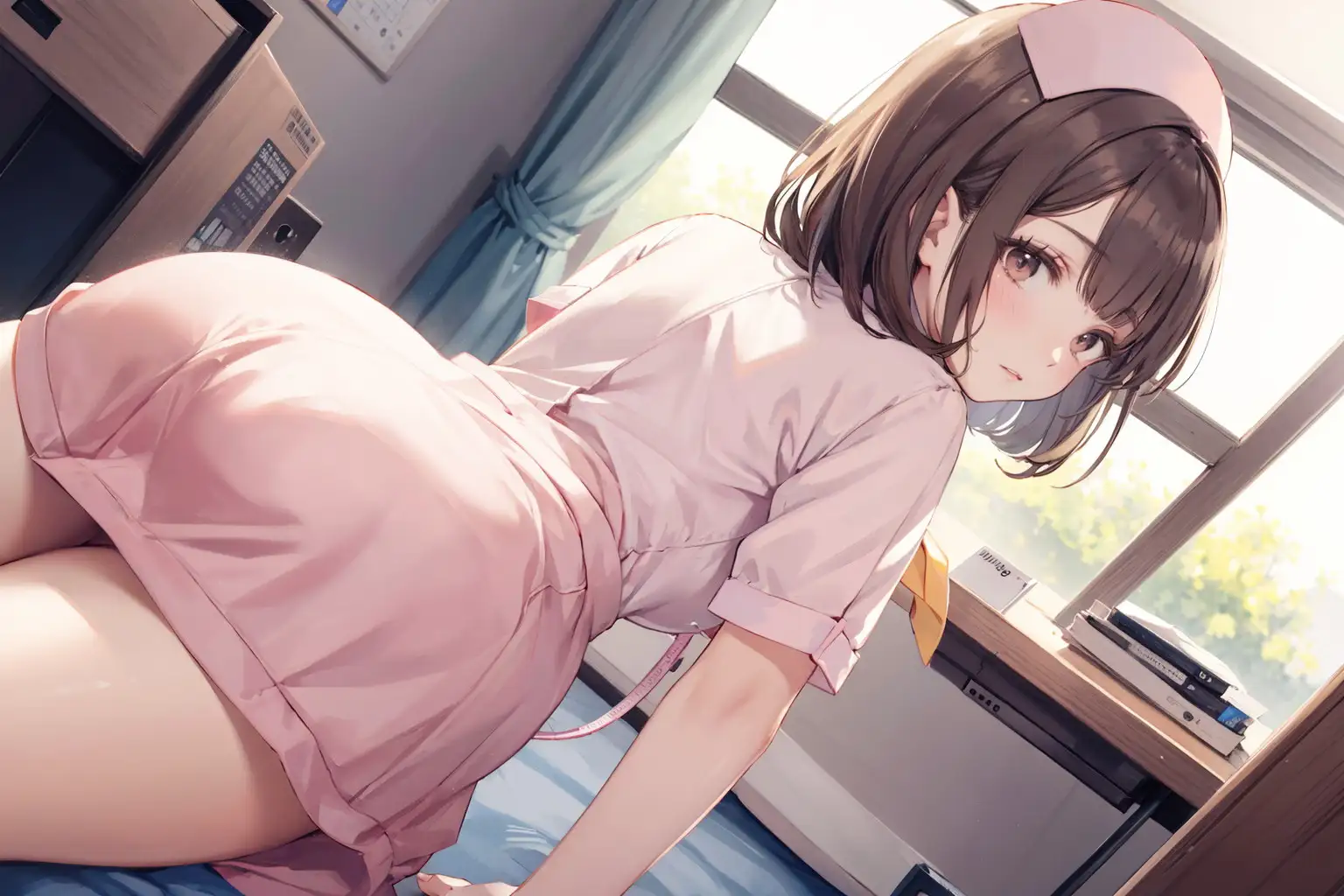 新米ナースが交代で射精のお手伝いします2〜癒しのマンコで精子抜きます 4ページ