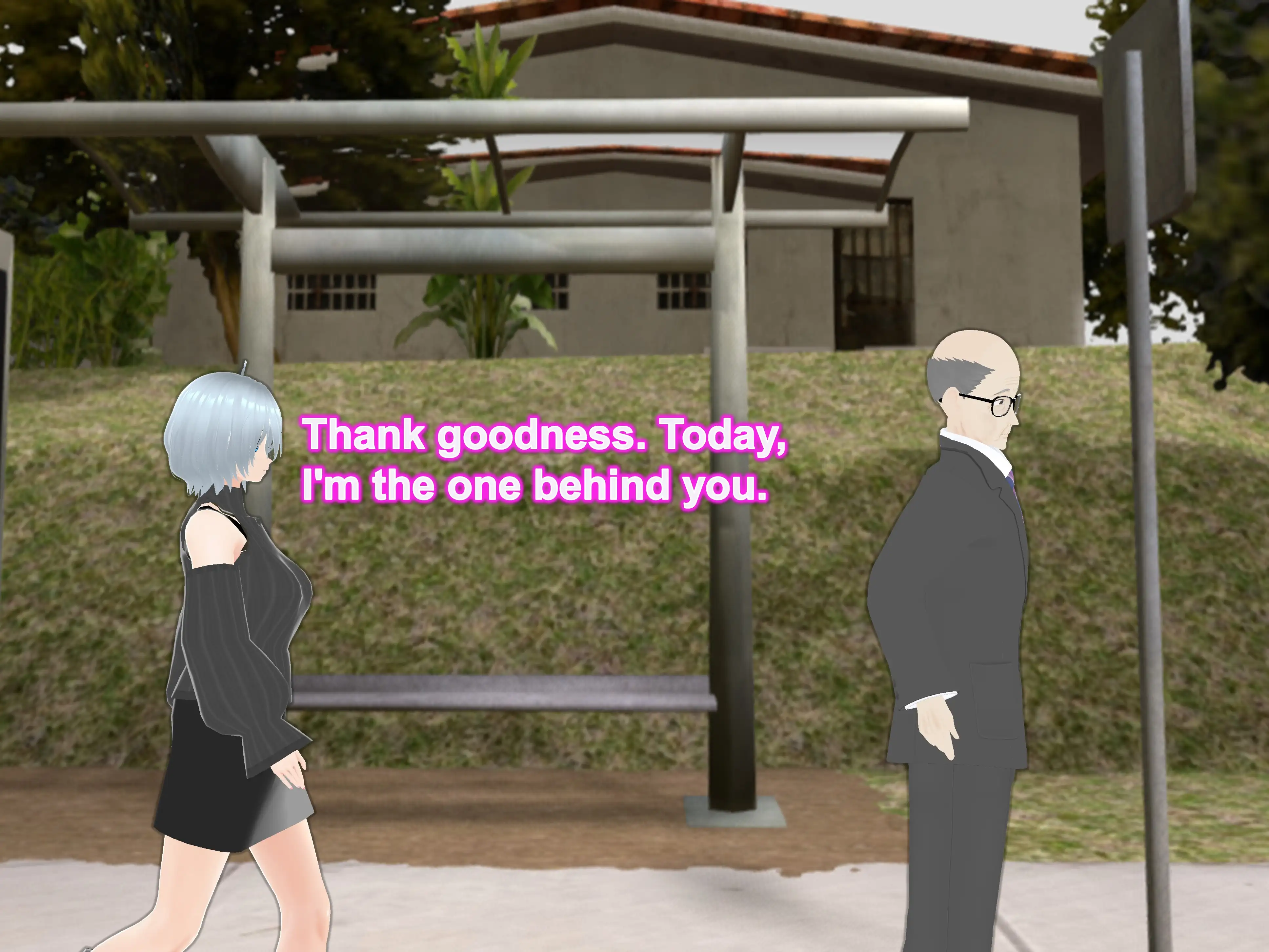 Outgrowing only girls， Overtake boys， Growth sound. Bus stop Arc 12ページ