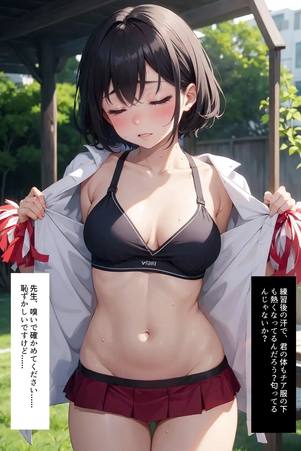 チアリーダー部汚染合宿【セリフ付き】 2ページ