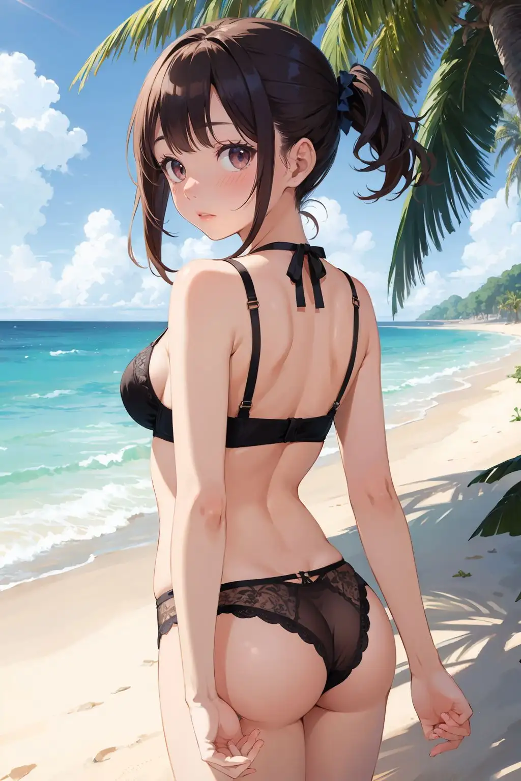 グラドル汚染〜ビーチでハメ撮り【セリフ付き】 7ページ