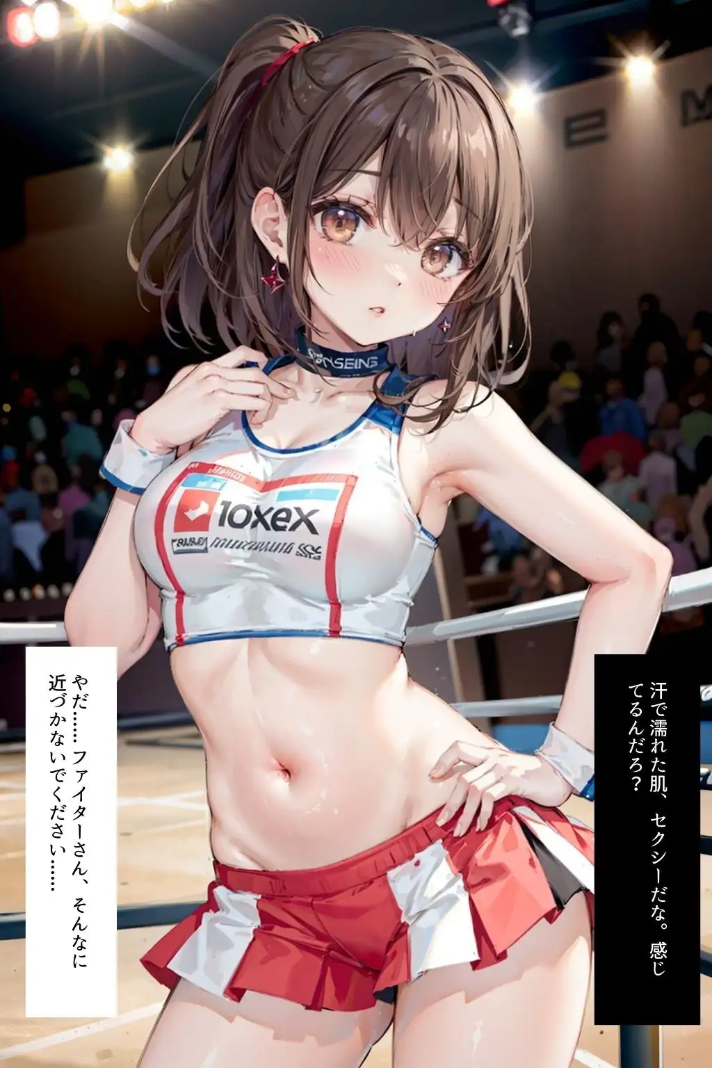 ラウンドガール喰い 〜 リングの性欲の捌け口【セリフ付き】 3ページ