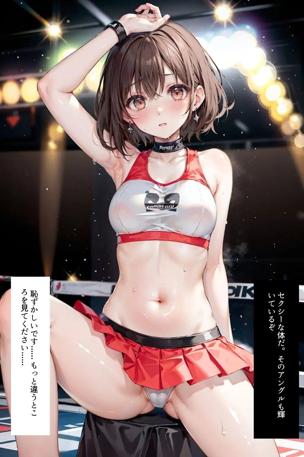 ラウンドガール喰い 〜 リングの性欲の捌け口【セリフ付き】 4ページ