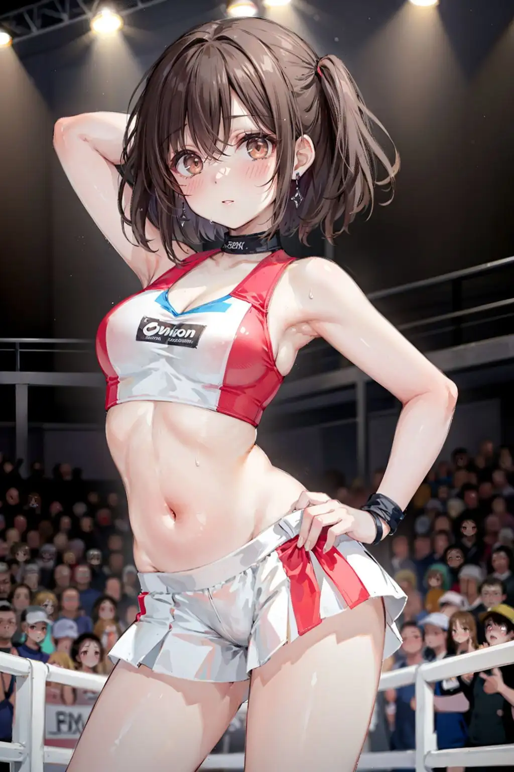 ラウンドガール喰い 〜 リングの性欲の捌け口【セリフ付き】 7ページ