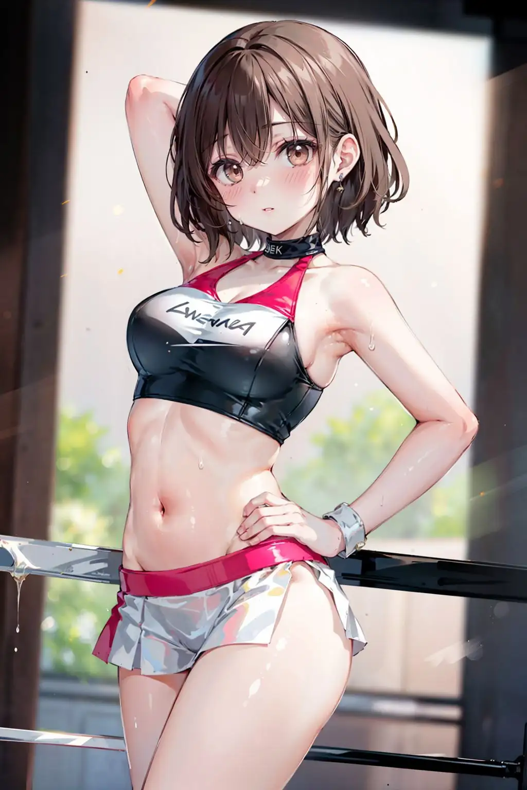 ラウンドガール喰い 〜 リングの性欲の捌け口【セリフ付き】 9ページ