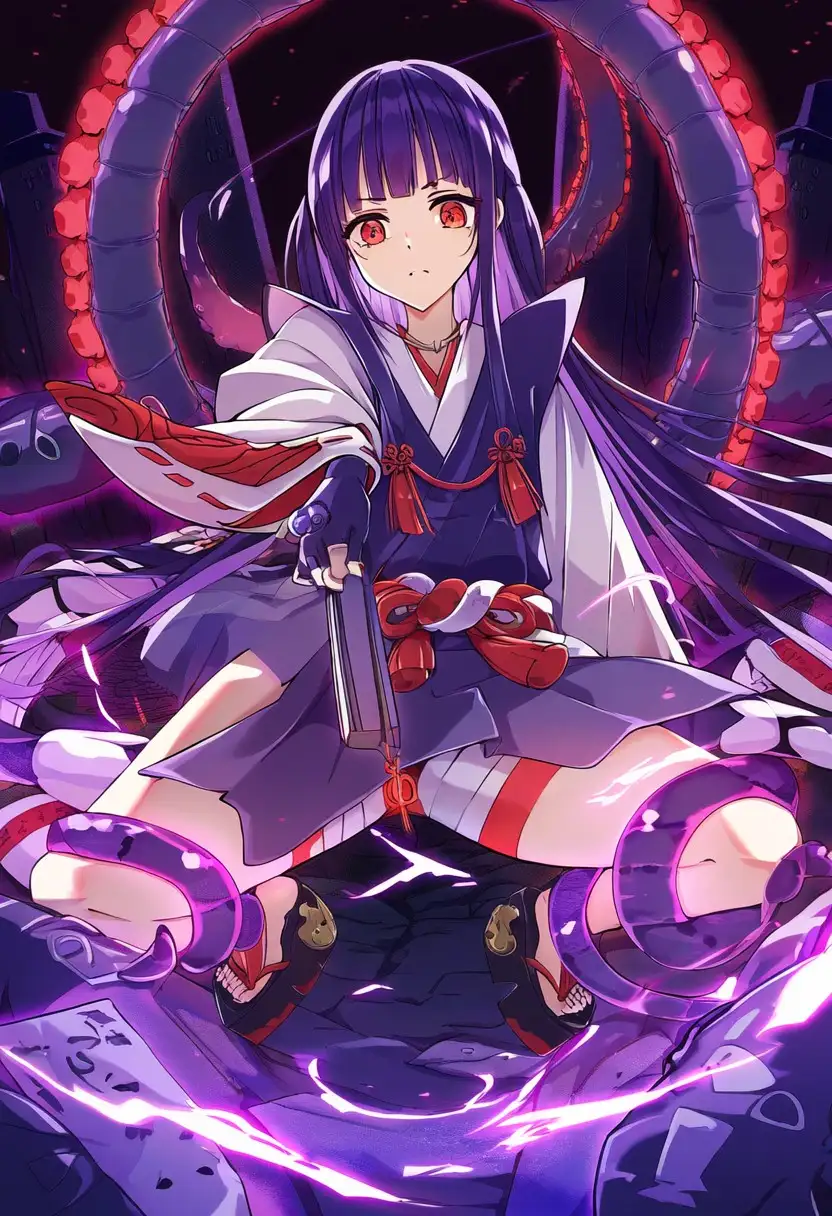 【アナル本番】陰陽師がメス堕ち敗北！触手退治でアヘ顔絶頂（500枚） 5ページ