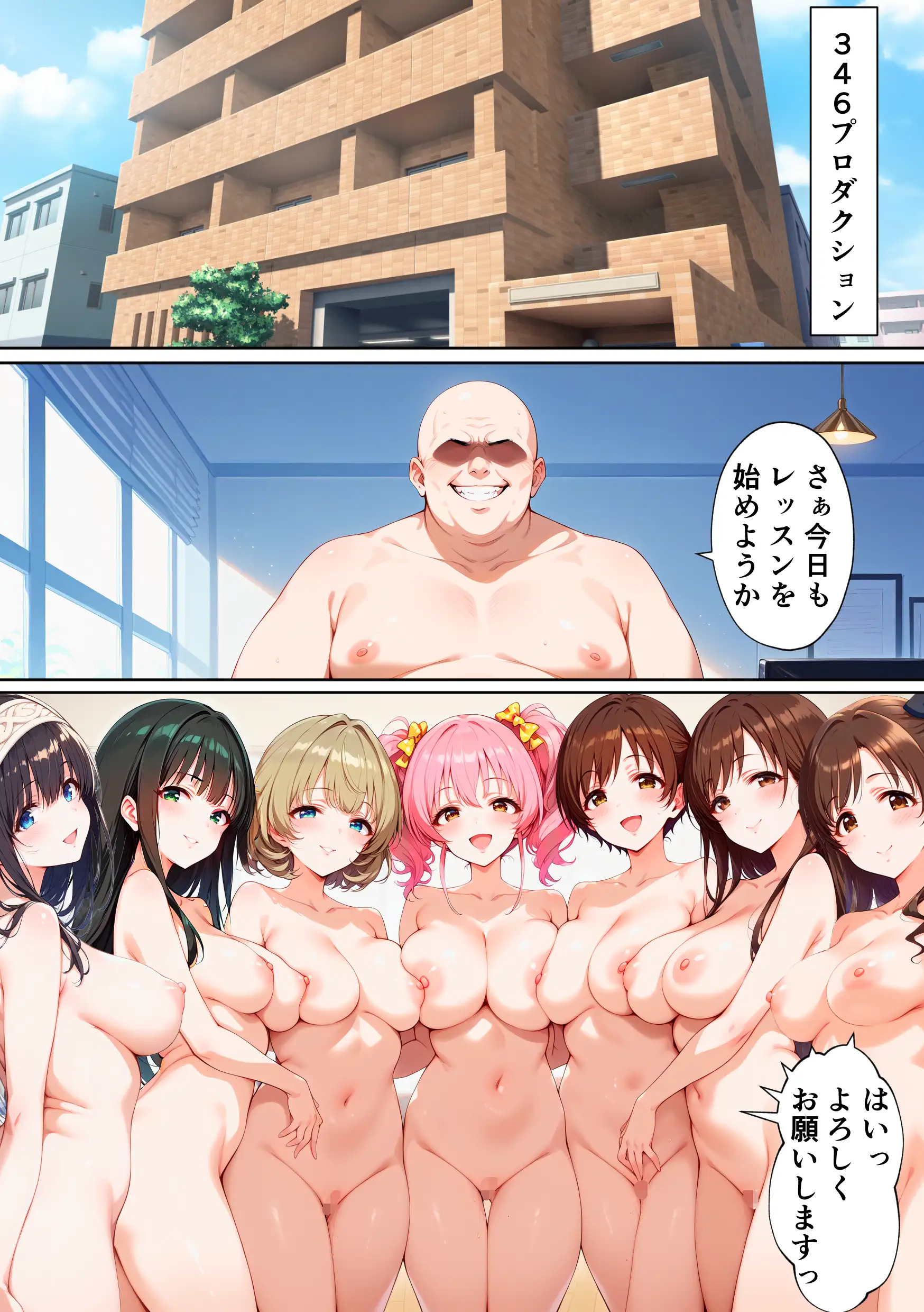 人気アイドルが全員催●おじさんに寝取られ孕まされる話 1ページ