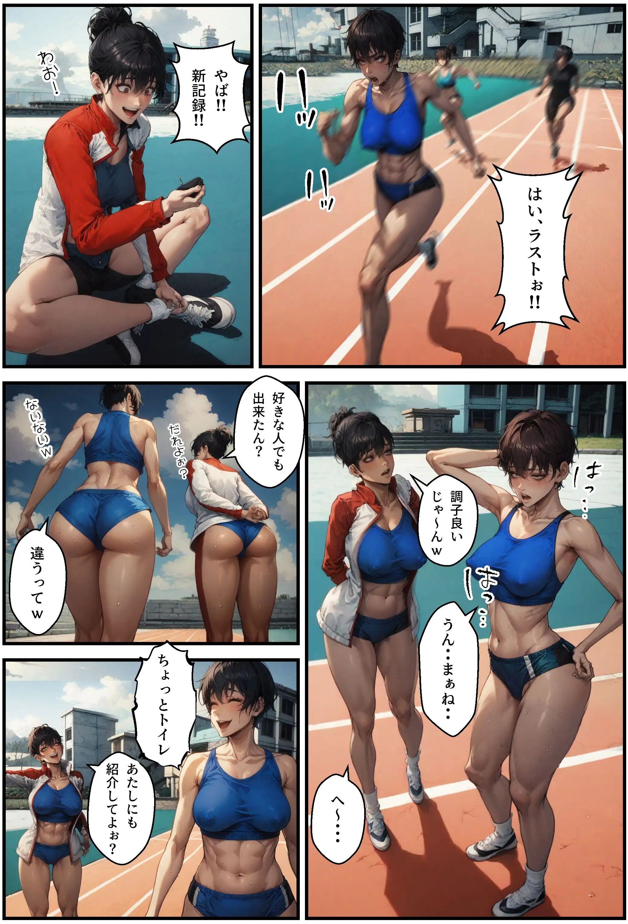 陸上女子と種付けマッサージ 19ページ
