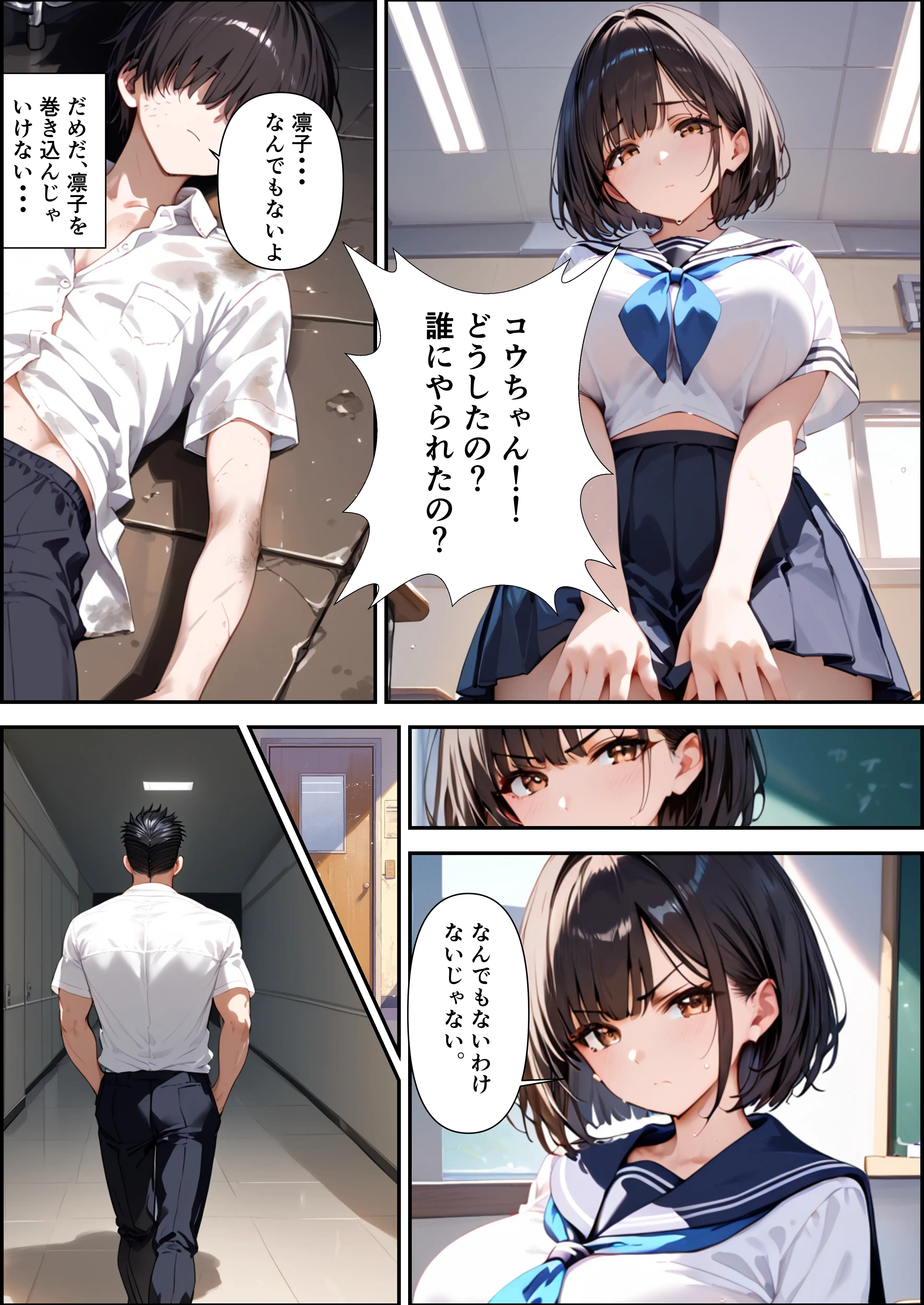 ボクを守るために不良の性奴●になっても絶対に堕ちないカノジョ 9ページ