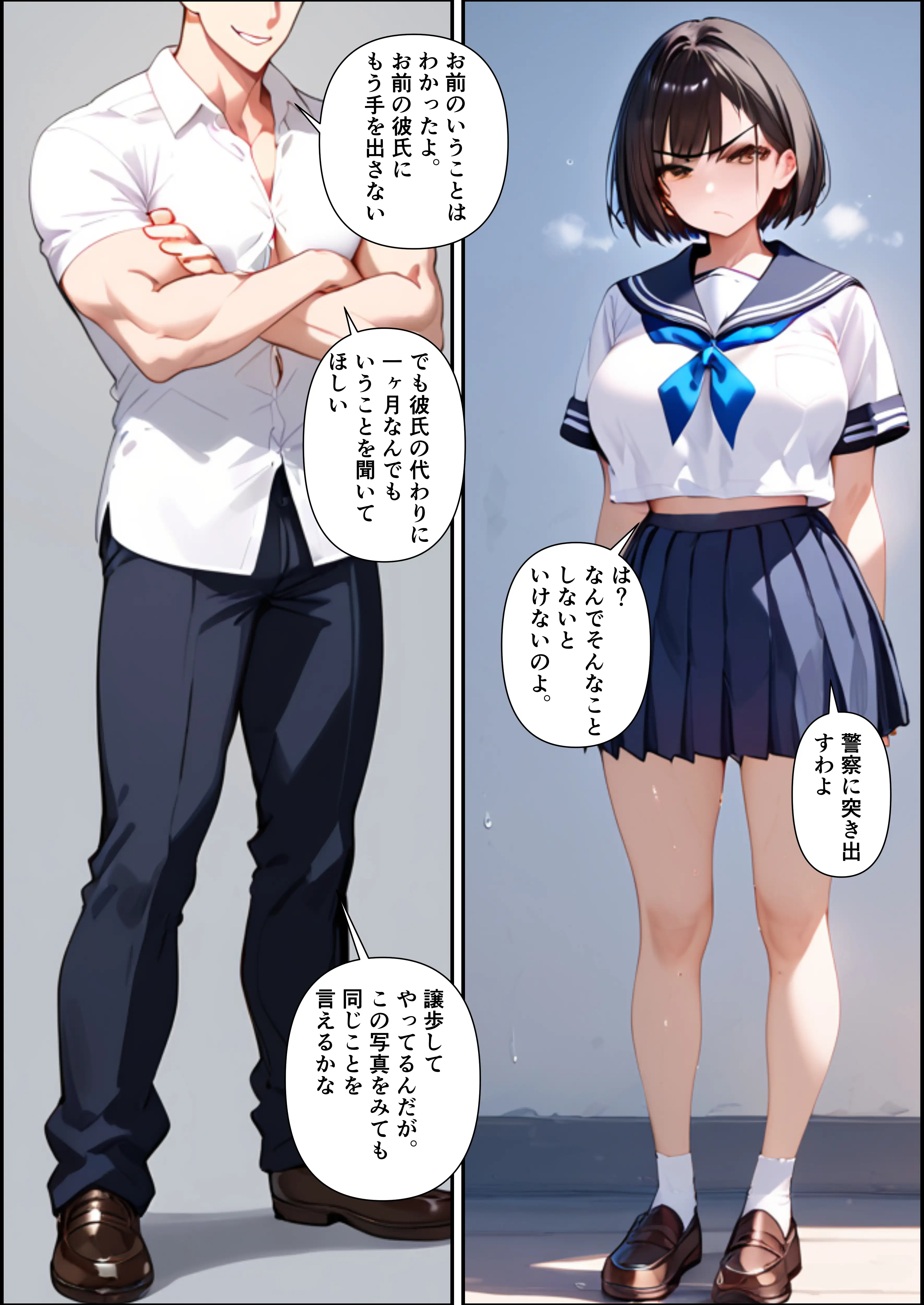 ボクを守るために不良の性奴●になっても絶対に堕ちないカノジョ 12ページ