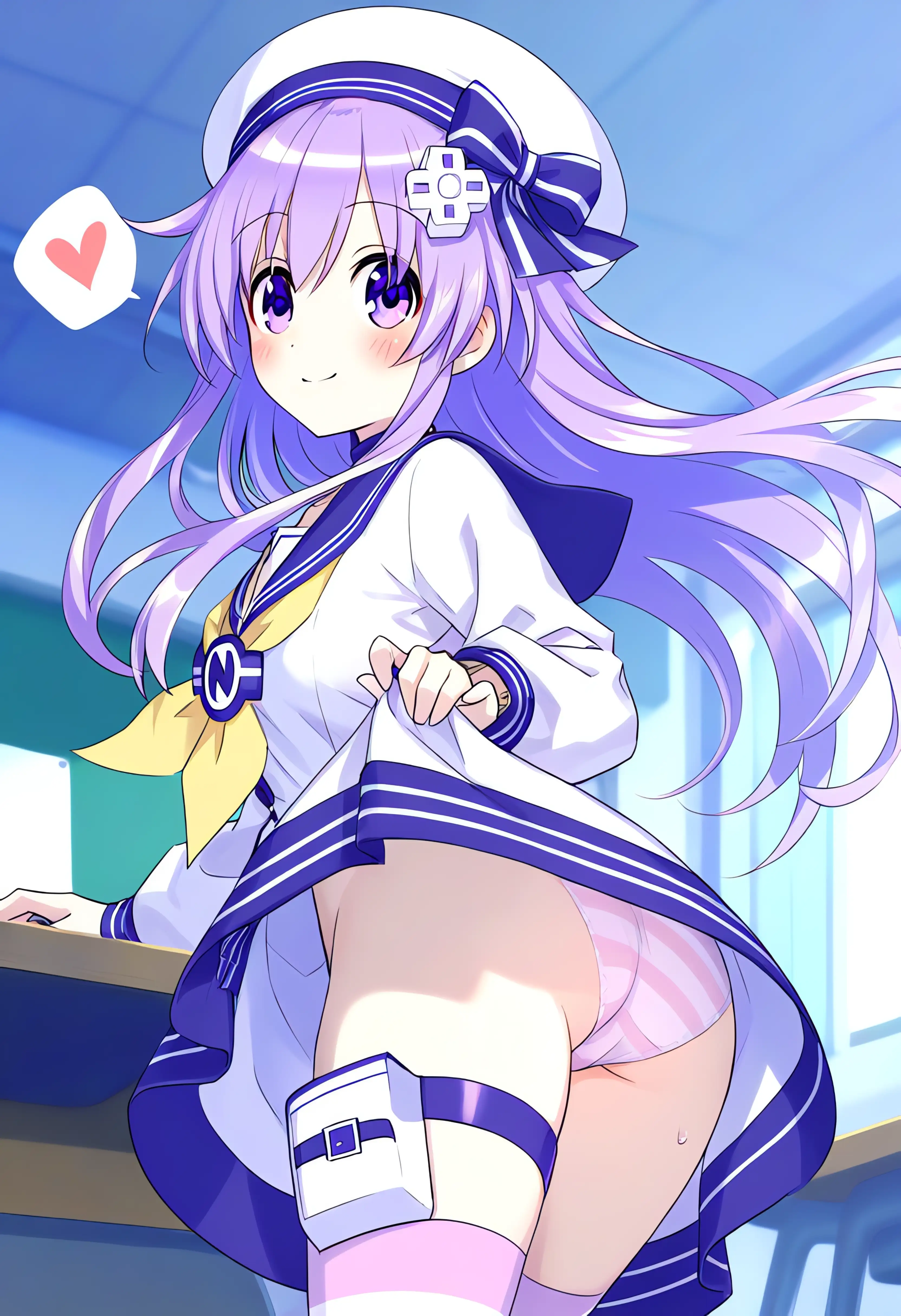 最高の清純キャラ・ネプ◯アちゃんとラブラブエッチ！ 1ページ