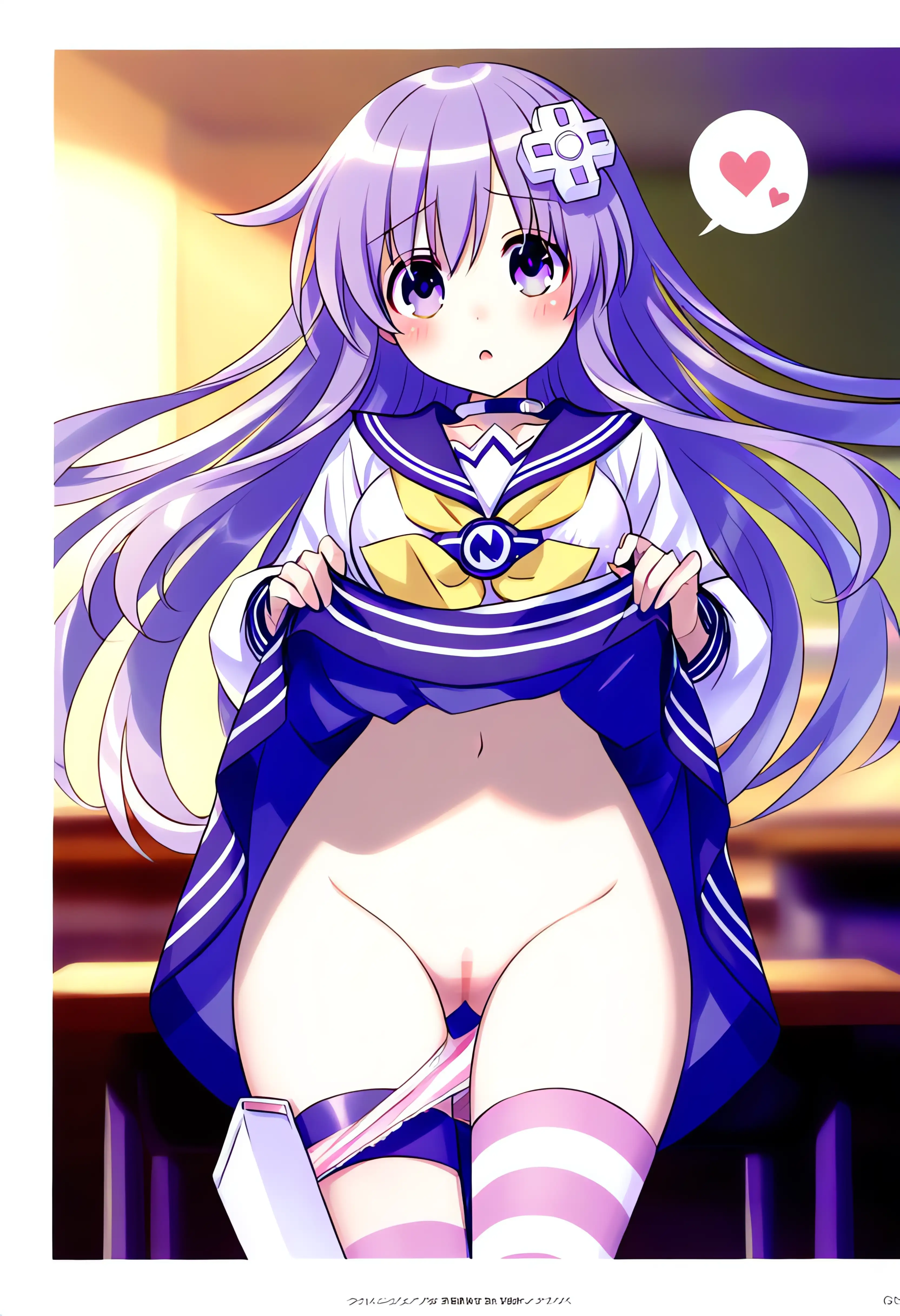 最高の清純キャラ・ネプ◯アちゃんとラブラブエッチ！ 4ページ