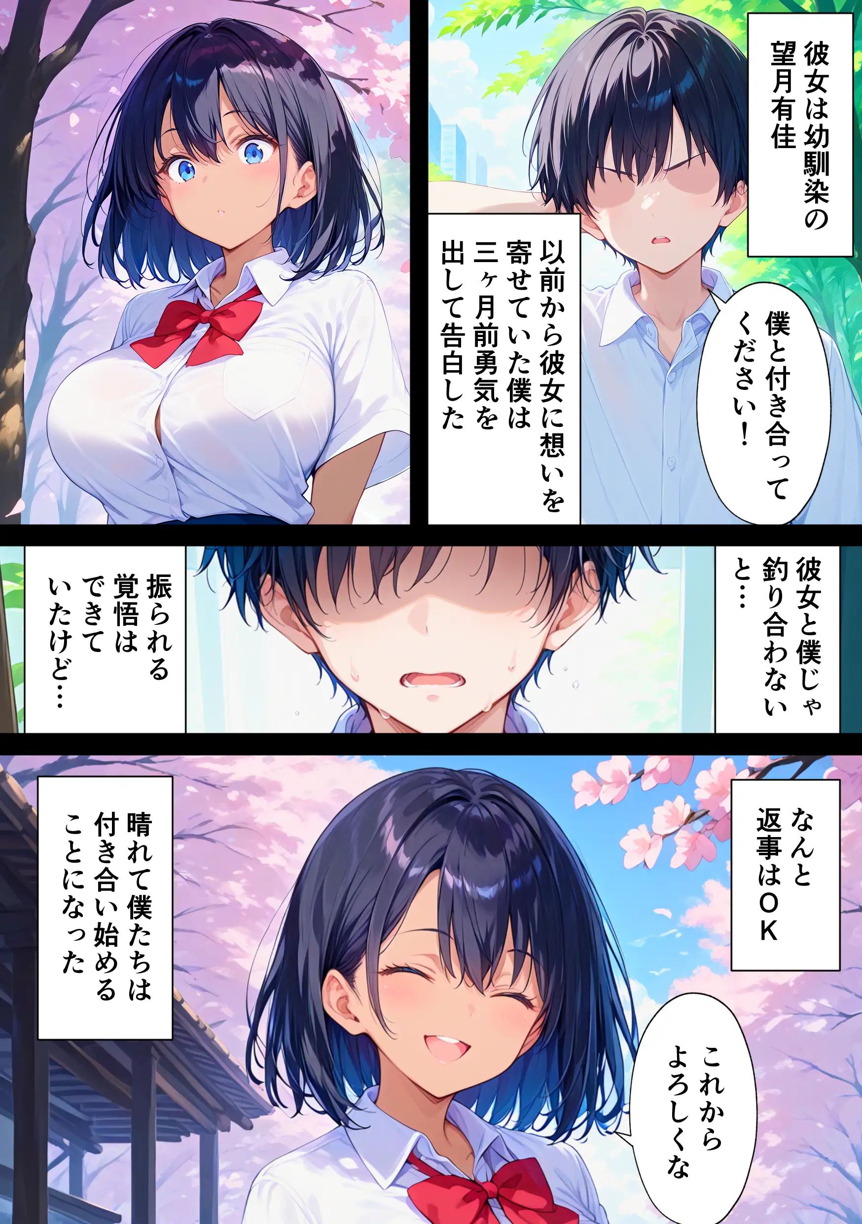 陸上部部長で幼馴染の強気な彼女が催●おじさんに寝取られ孕まされる話 6ページ