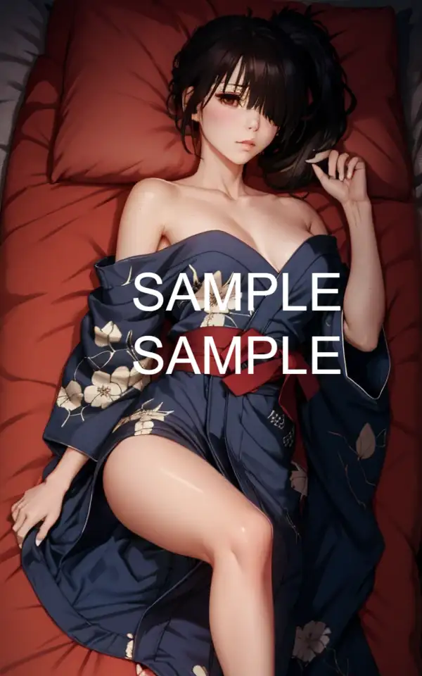 無表情な浴衣美女イラスト集 2ページ