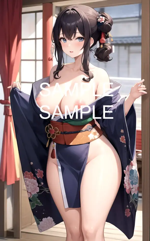 和服を着た美女イラスト集 5ページ