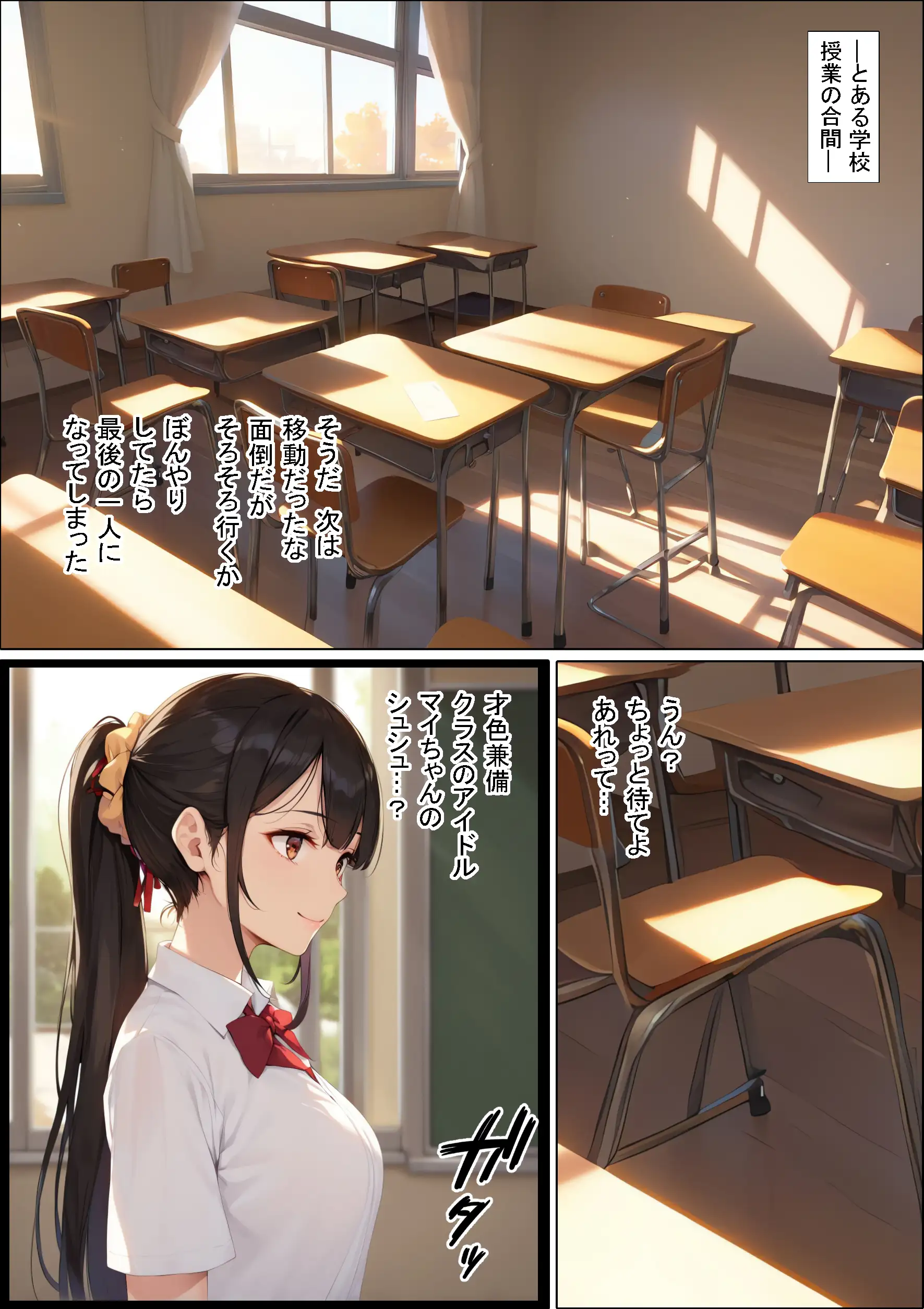 見抜きを迫る金髪ギャル 1ページ