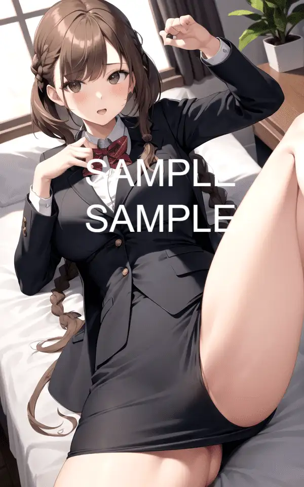 【300枚】足を広げたOL美女イラスト集 3ページ
