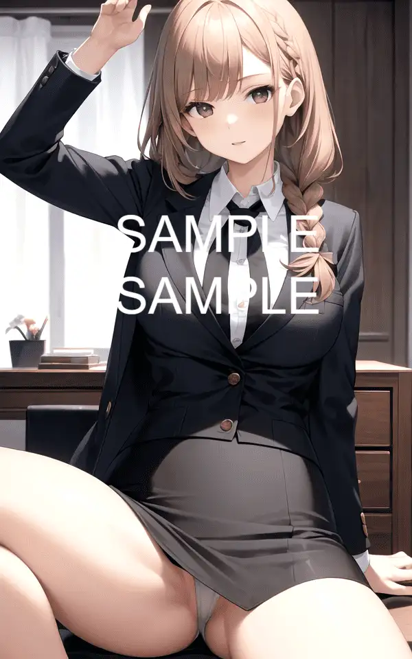 【300枚】足を広げたOL美女イラスト集 4ページ