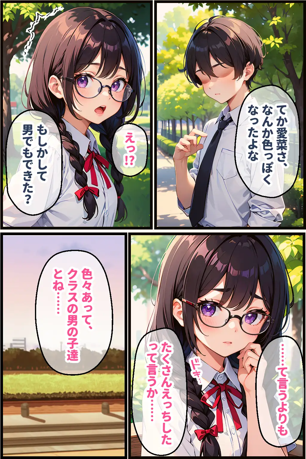 幼馴染みの地味娘と野外セックス 2ページ