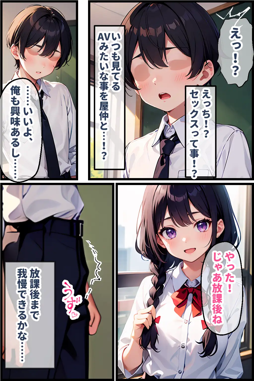 地味娘がメガネを外すと… 4ページ