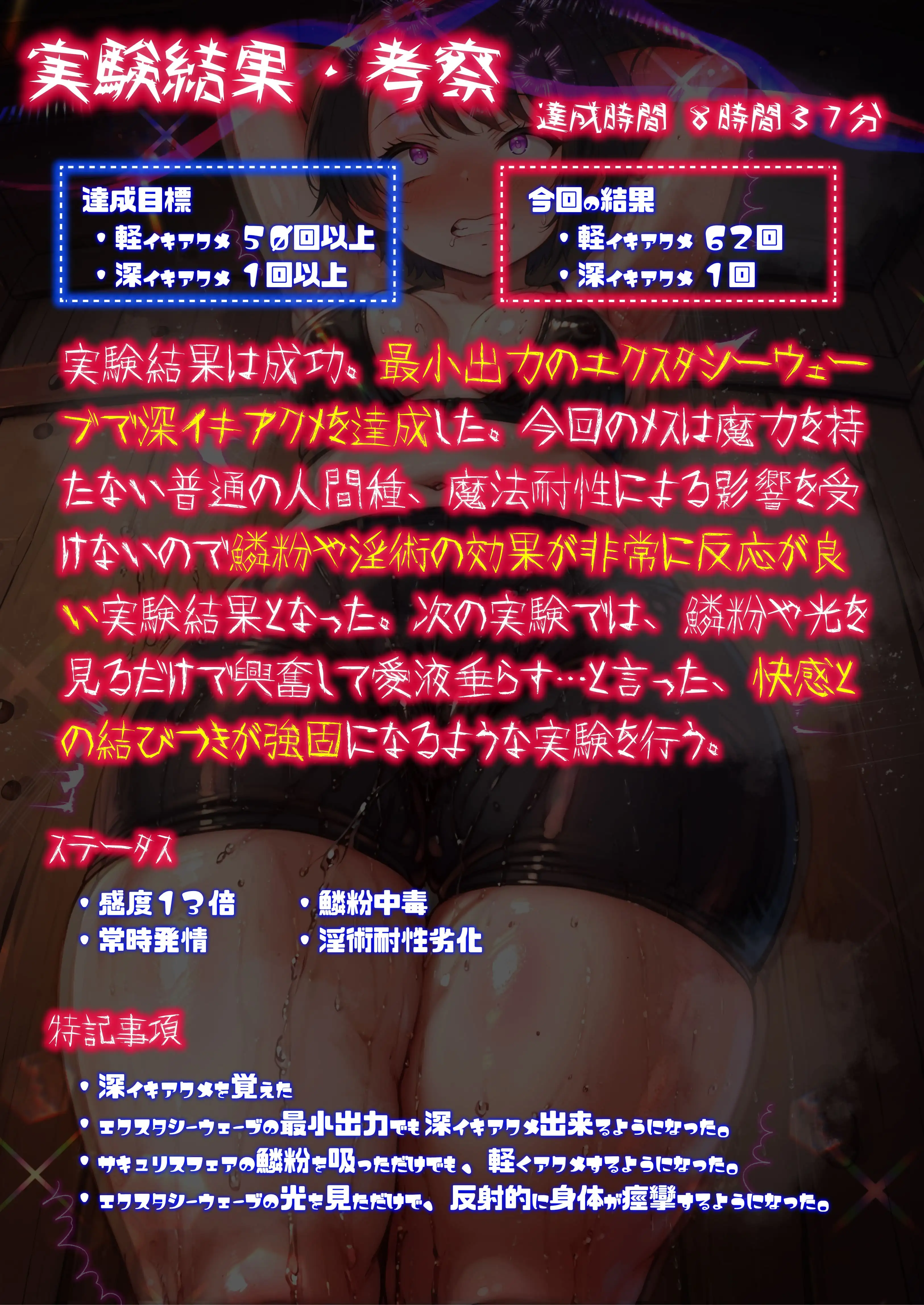 ほろえっちらいぶ 被験体S 人間種の絶頂限界に関する実験レポート 21ページ