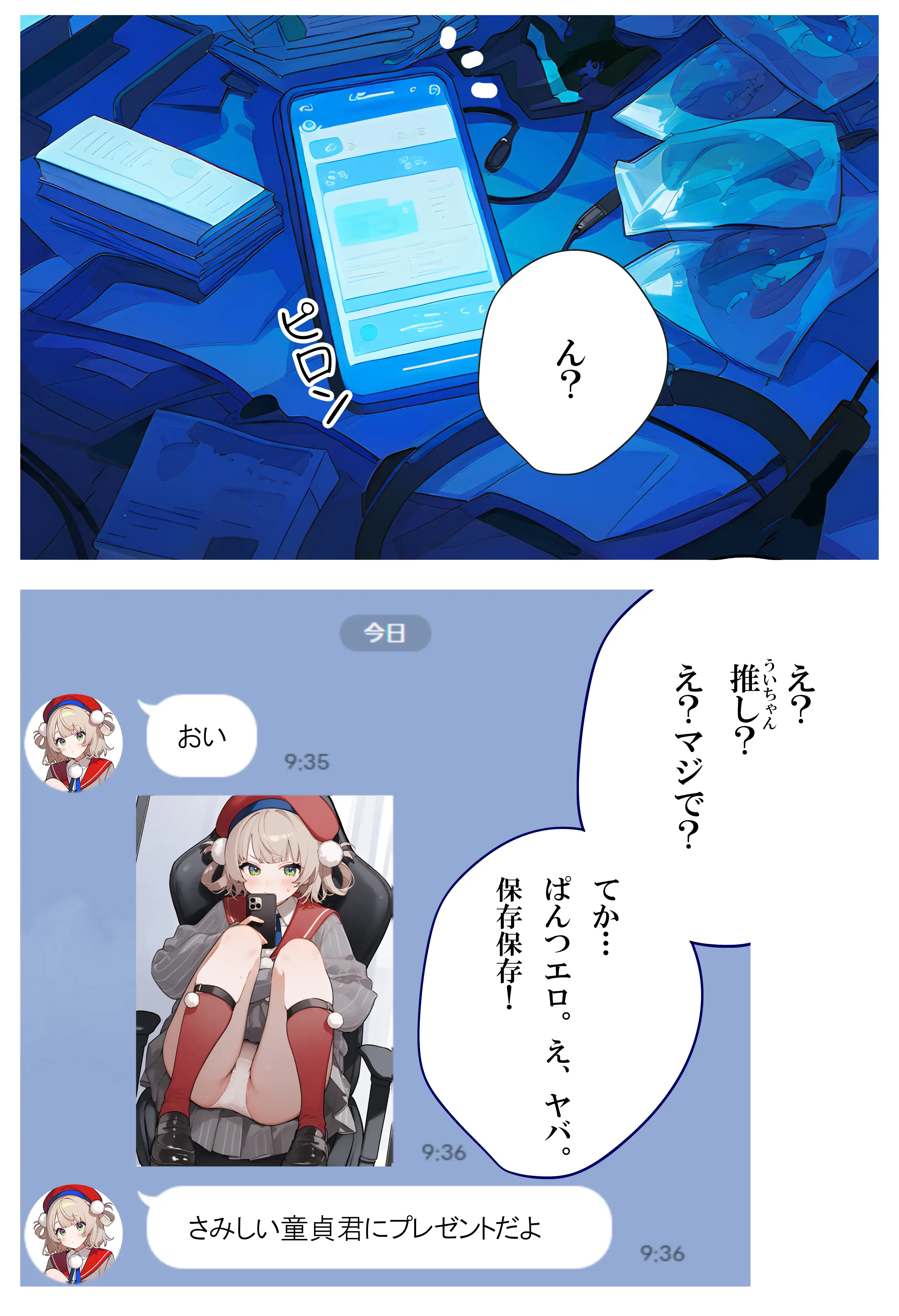 チー牛の妄想 1〜推しに筆おろしされた件〜 4ページ