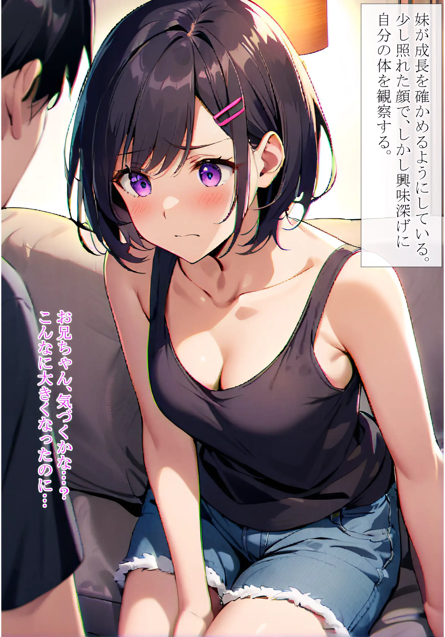 無防備な妹が恥じらいながらお風呂に誘ってきた！ 2ページ