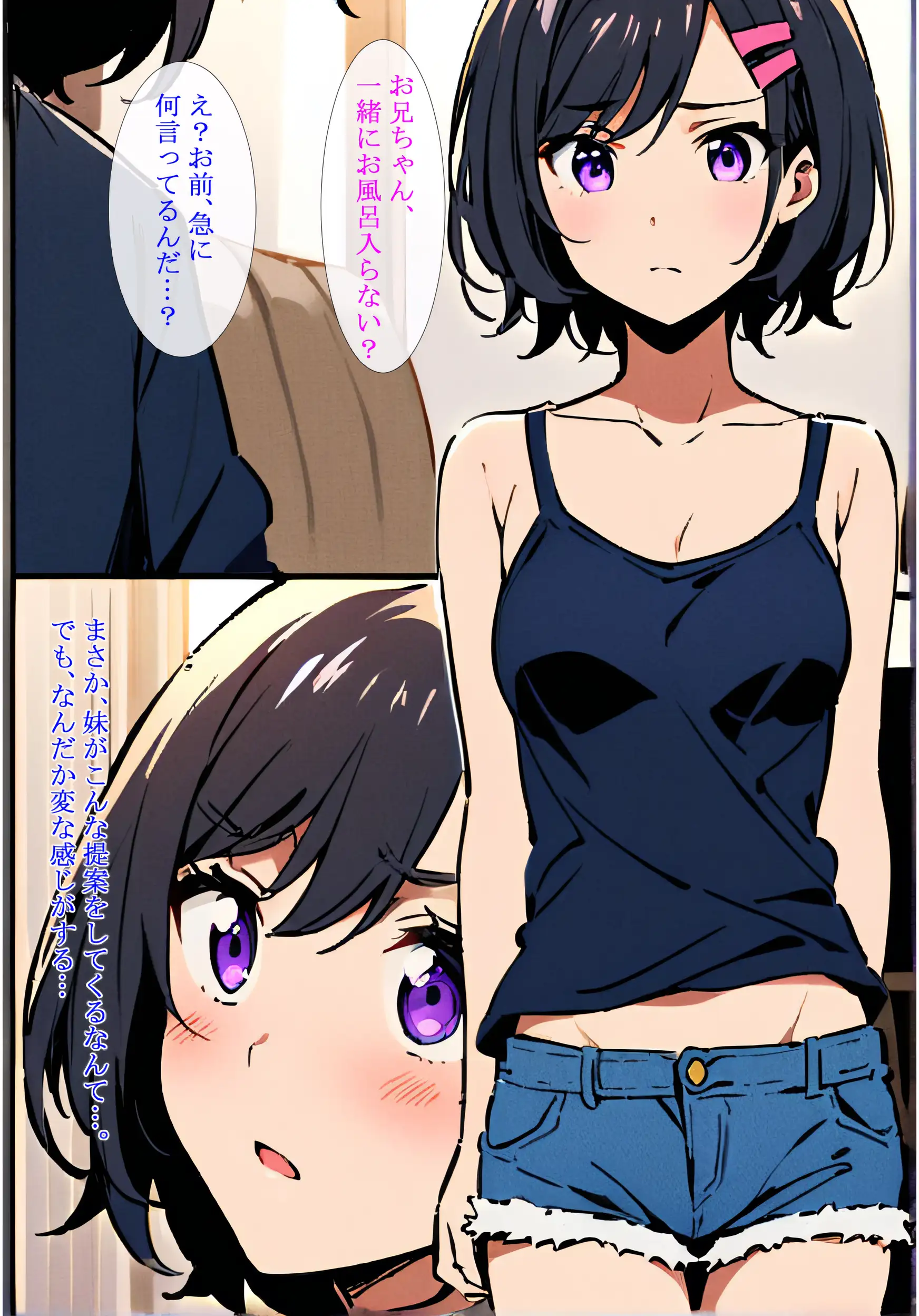 無防備な妹が恥じらいながらお風呂に誘ってきた！ 3ページ