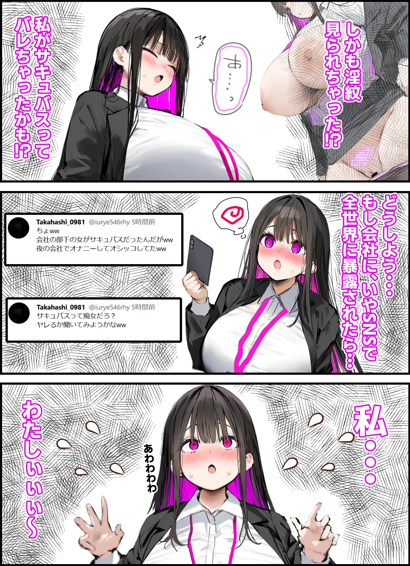 無口＆無表情OLの裏の顔はド淫乱サキュバスで思いっきり精液を搾り取られた話 23ページ