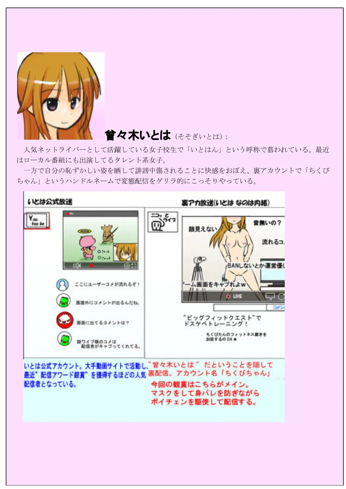 通常版【身バレしたら】すっぽんぽんキャンプ生配信【人生終了！？】 2ページ