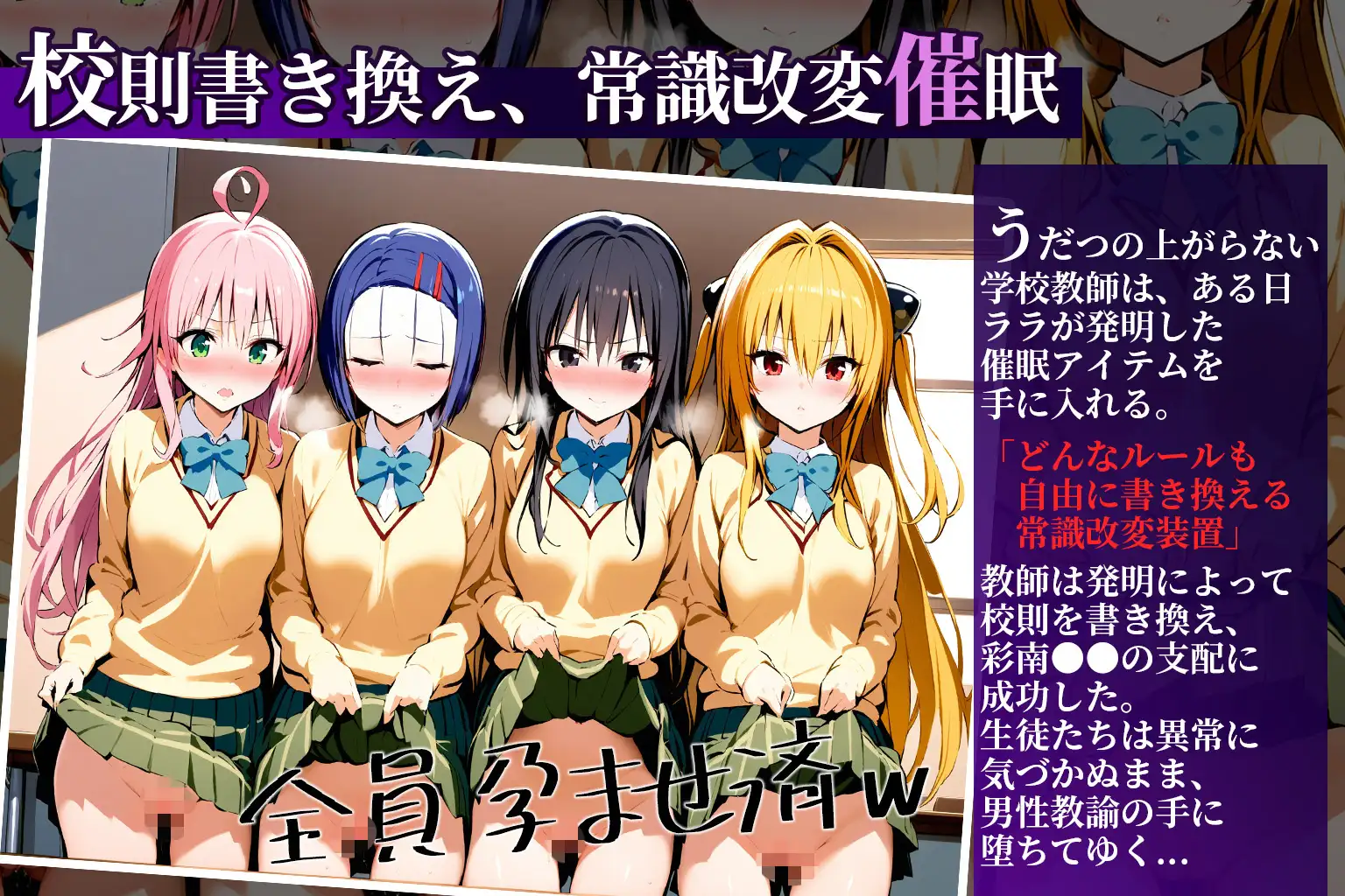 校則改変催●-ToL●VEるヒロインを洗脳して全員寝取る話- 1ページ