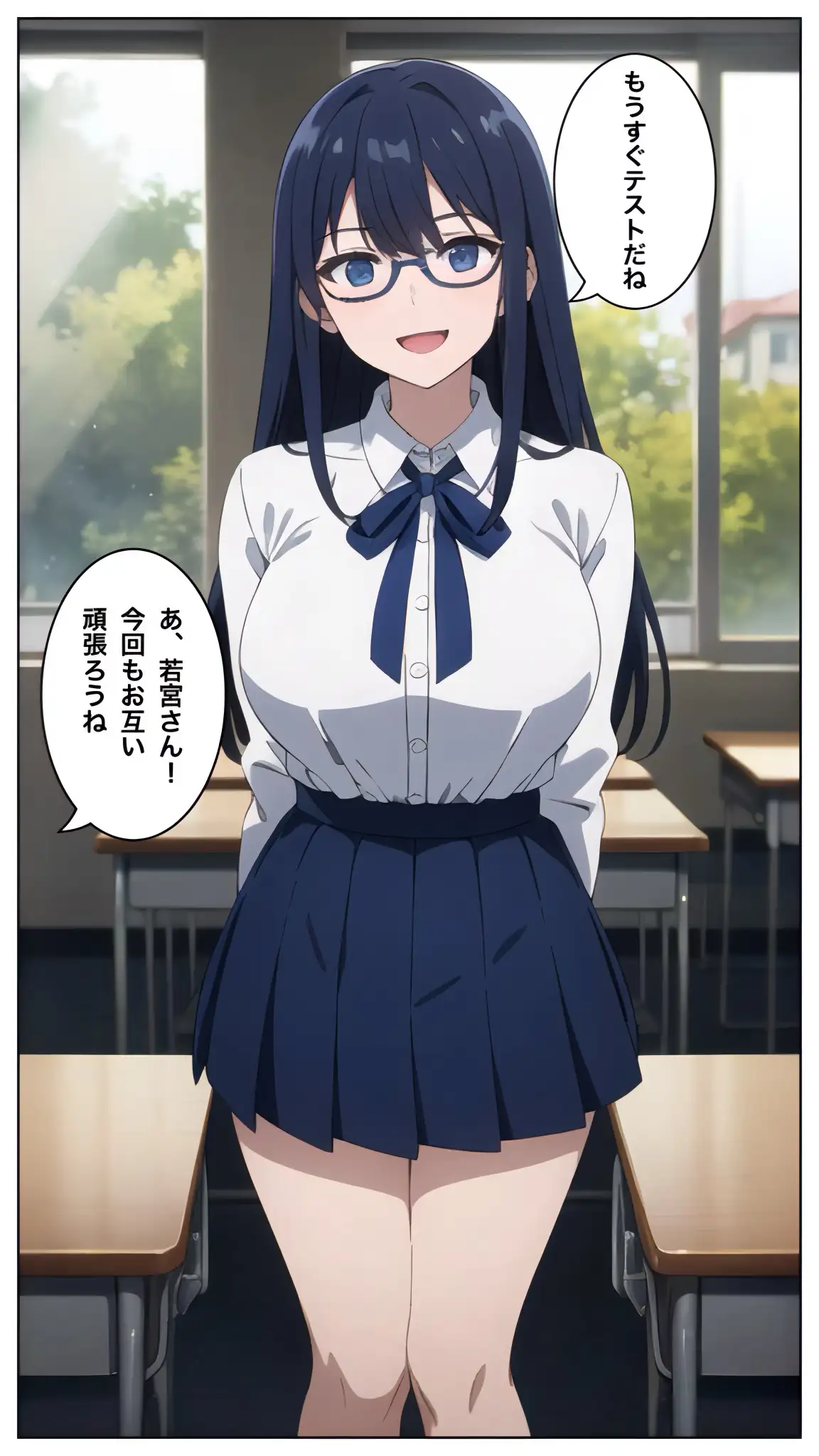 清楚なガリ勉美女にテストで勝ったからヤリたい放題した結果 3ページ