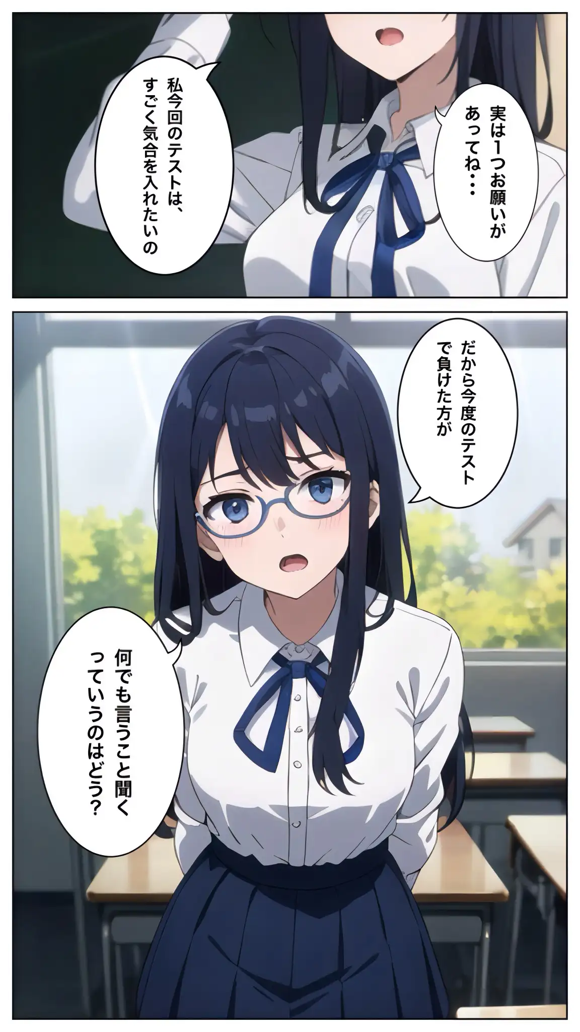 清楚なガリ勉美女にテストで勝ったからヤリたい放題した結果 5ページ