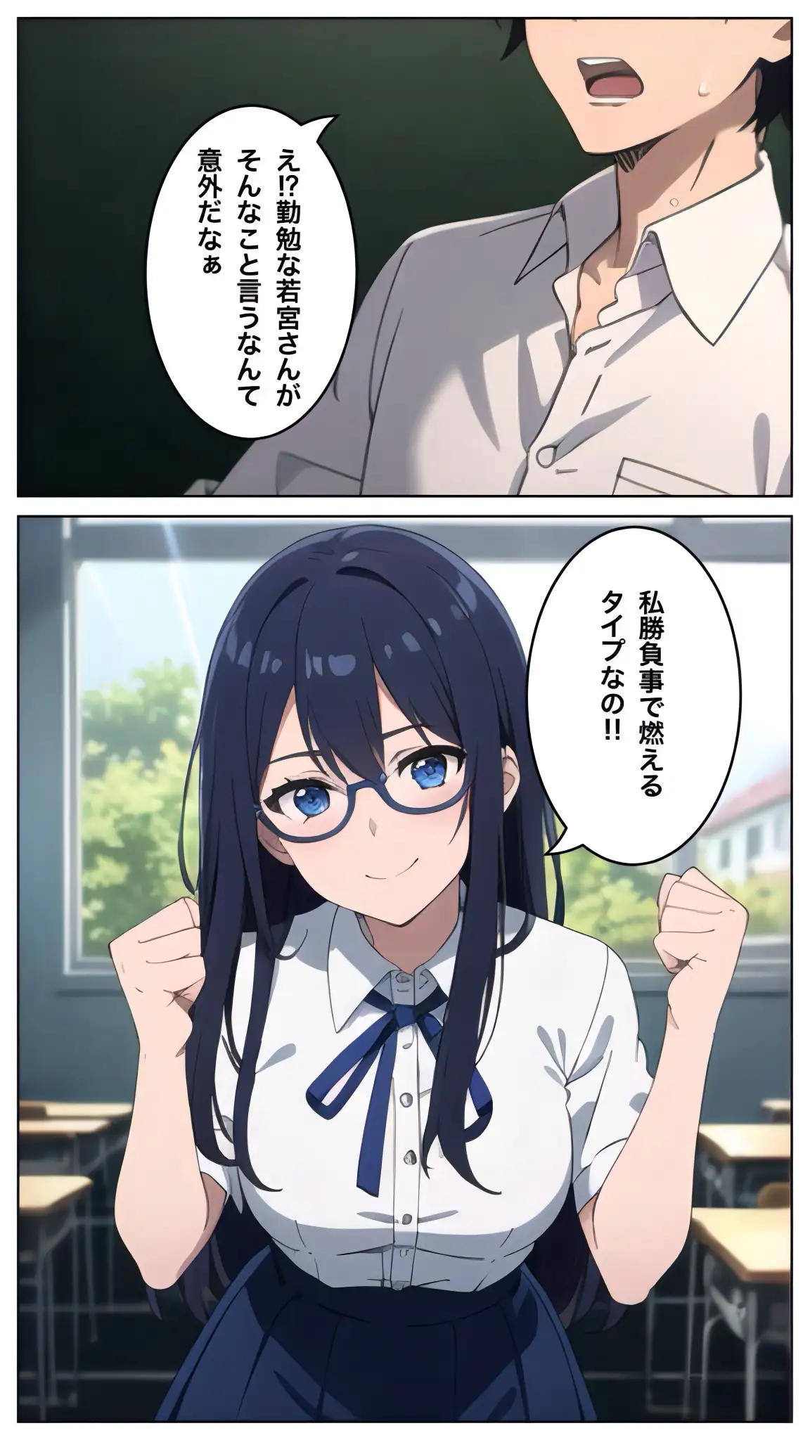 清楚なガリ勉美女にテストで勝ったからヤリたい放題した結果 6ページ