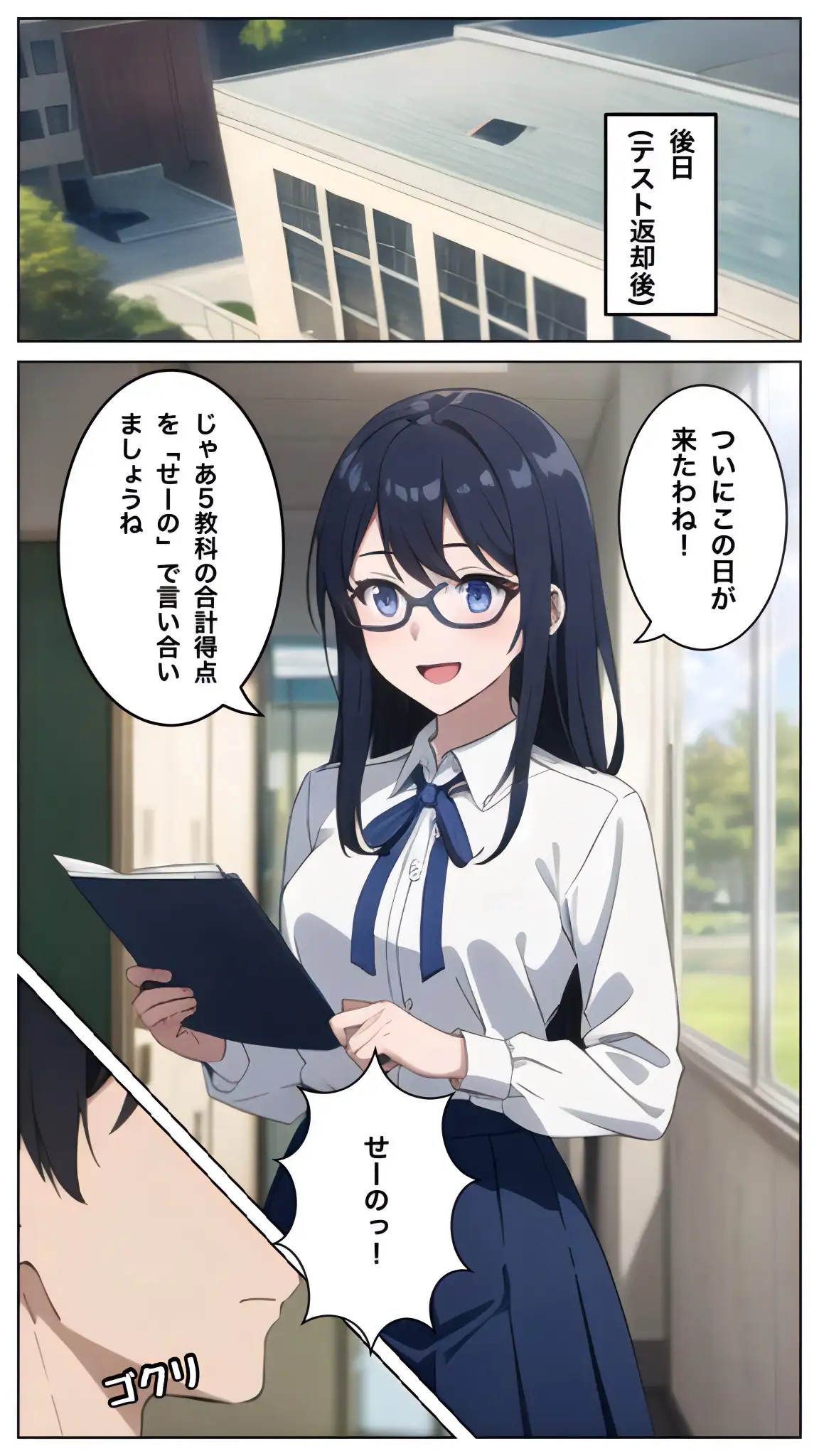 清楚なガリ勉美女にテストで勝ったからヤリたい放題した結果 8ページ