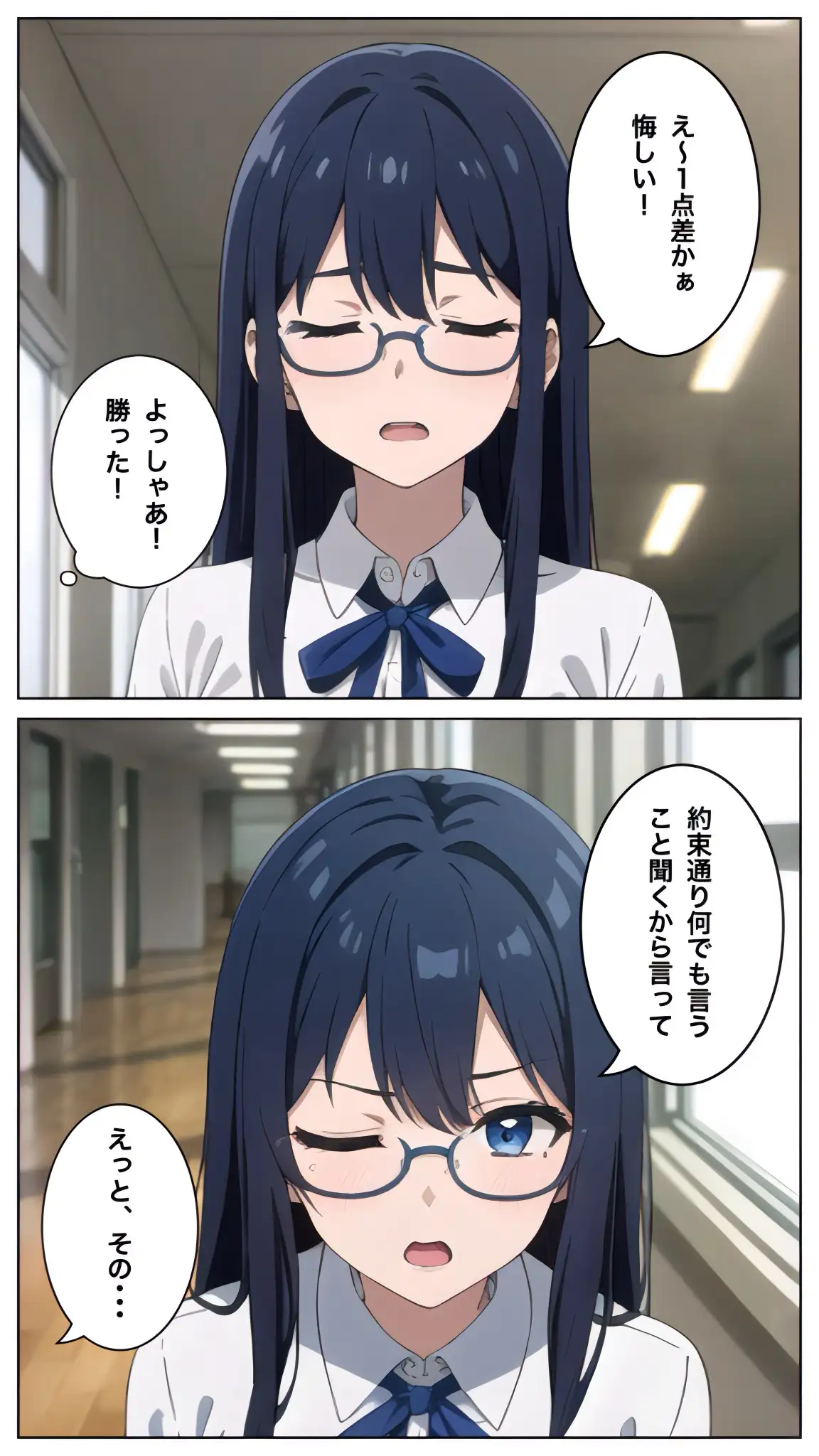 清楚なガリ勉美女にテストで勝ったからヤリたい放題した結果 10ページ