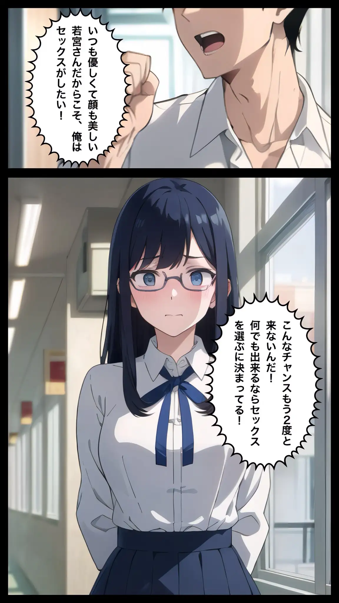 清楚なガリ勉美女にテストで勝ったからヤリたい放題した結果 15ページ