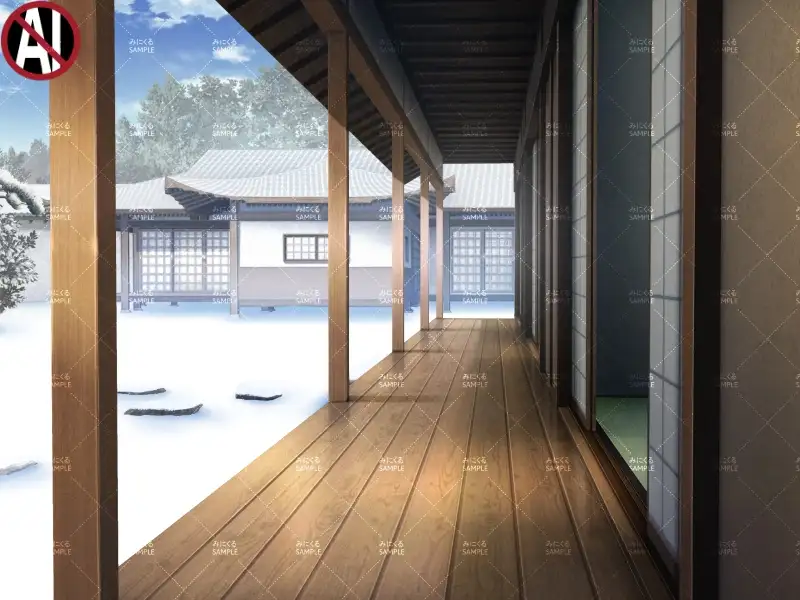 みにくる背景CG素材集『江戸編』part01（冬Boost） 1ページ