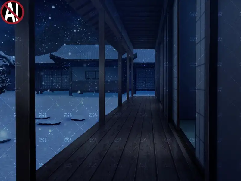 みにくる背景CG素材集『江戸編』part01（冬Boost） 3ページ