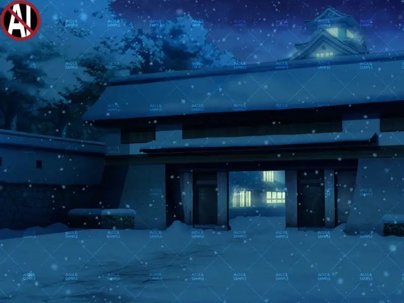 みにくる背景CG素材集『江戸編』part01（冬Boost） 9ページ