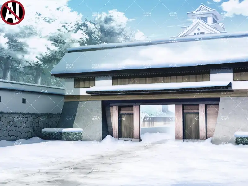 みにくる背景CG素材集『江戸編』part01（冬Boost） 11ページ