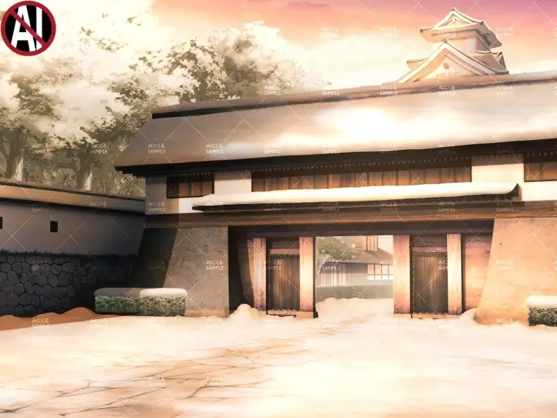 みにくる背景CG素材集『江戸編』part01（冬Boost） 12ページ