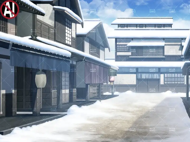 みにくる背景CG素材集『江戸編』part01（冬Boost） 13ページ