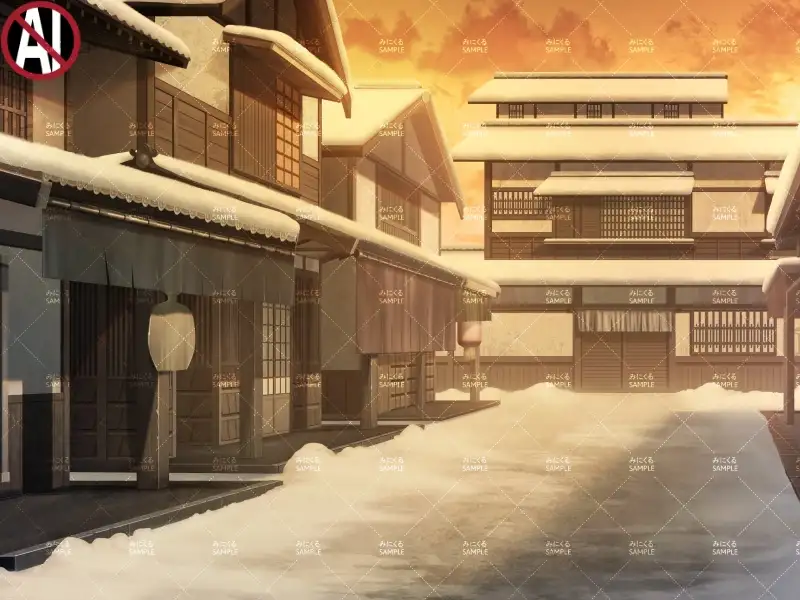 みにくる背景CG素材集『江戸編』part01（冬Boost） 16ページ