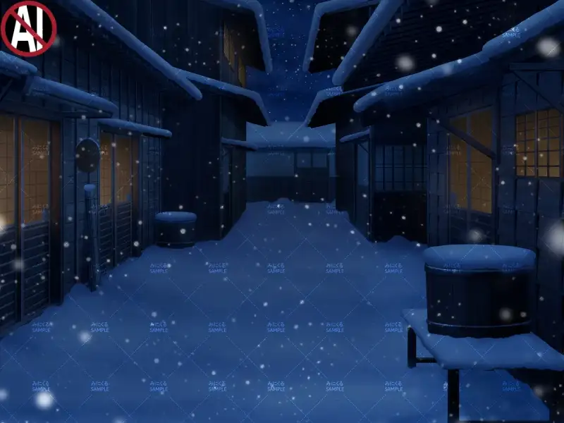 みにくる背景CG素材集『江戸編』part01（冬Boost） 22ページ