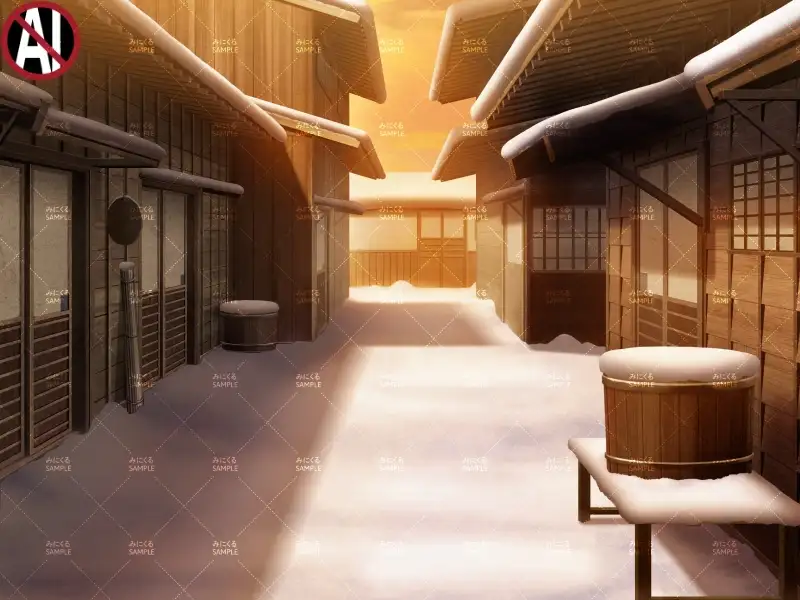 みにくる背景CG素材集『江戸編』part01（冬Boost） 24ページ